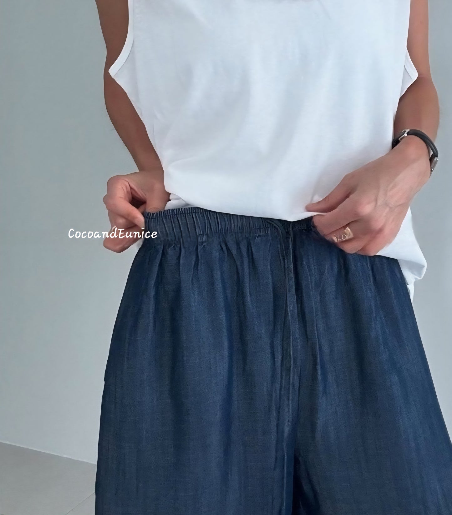 🌿 Premium 100% Tencel Flowy Pants-Made in Korea