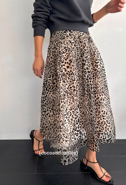 ✨️NEW ARRIVAL✨️ 🌿Unique Leopard Tulle Skirt
