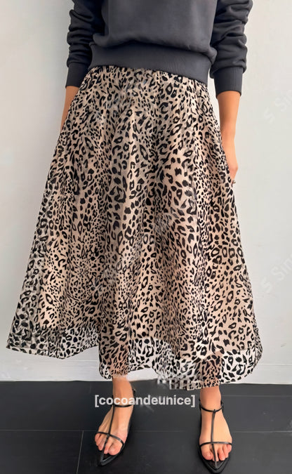 ✨️NEW ARRIVAL✨️ 🌿Unique Leopard Tulle Skirt