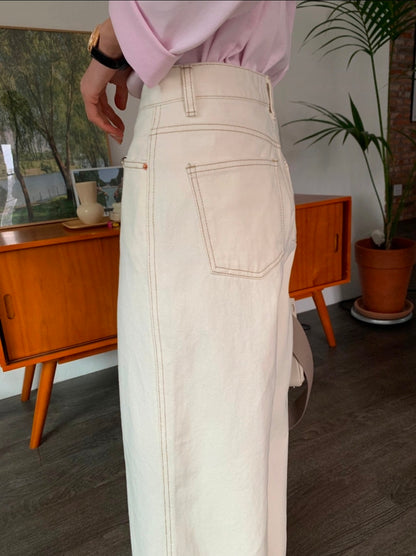 🌿 Double-Stitch Straight Pants