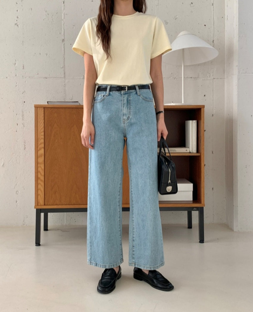 🎀 Real Cotton Span Tee ✨ Must-Have Essential!