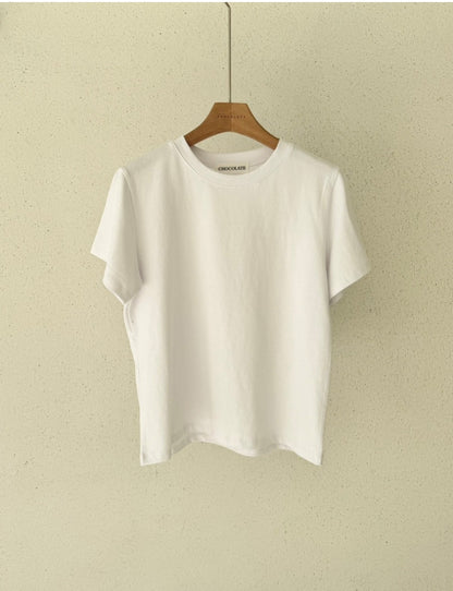 🎀 Real Cotton Span Tee ✨ Must-Have Essential!