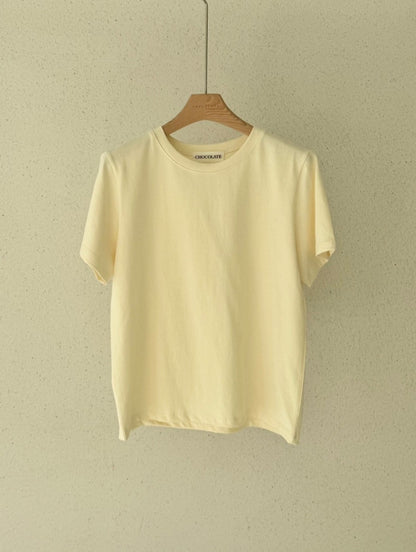 🎀 Real Cotton Span Tee ✨ Must-Have Essential!