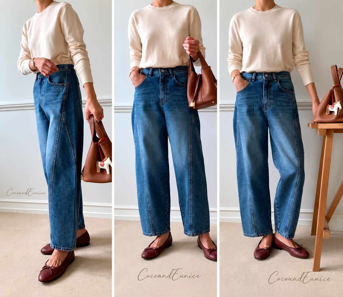 ❣️NEW|Curved Seam Back-Banding Denim Jeans-Made in KOREA