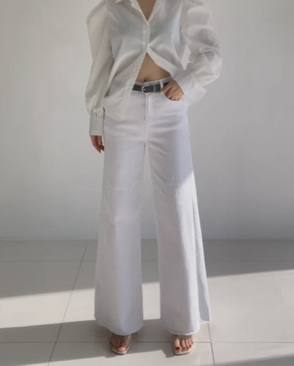 🌿No.304 Eco-Friendly Premium Cotton Wide Pants